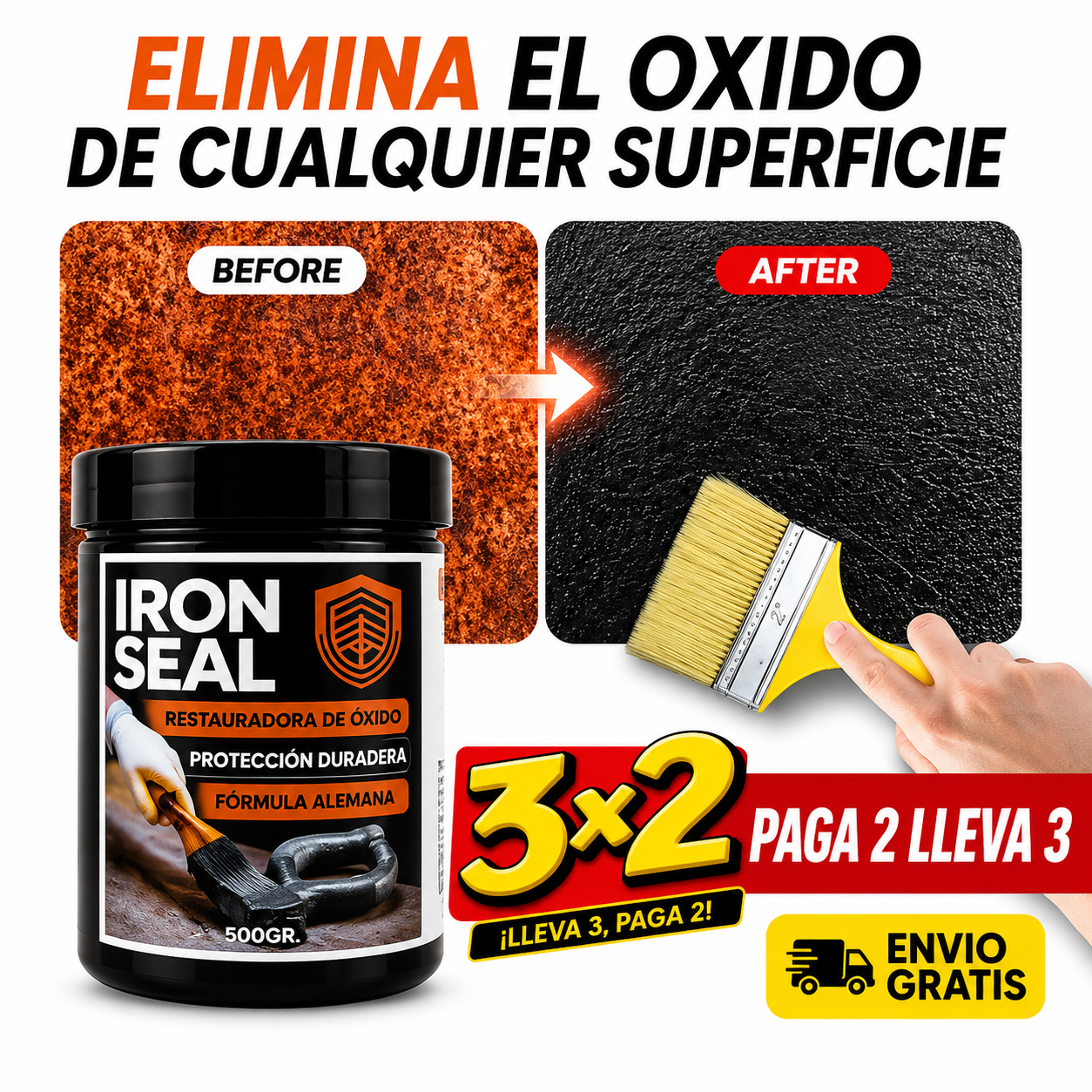 ⚡ OFERTA FLASH IRON SEAL ANTIOXIDO + OBSEQUIO 🎁