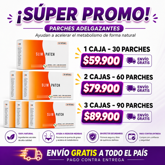 CAJAS PARCHES ADELGAZANTES SLIM PATCH CAJA x 30