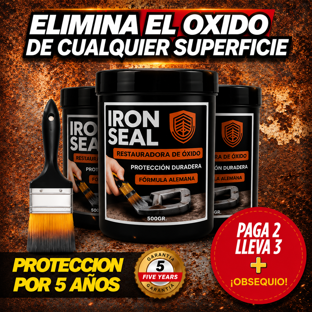⚡ OFERTA FLASH IRON SEAL ANTIOXIDO + OBSEQUIO 🎁