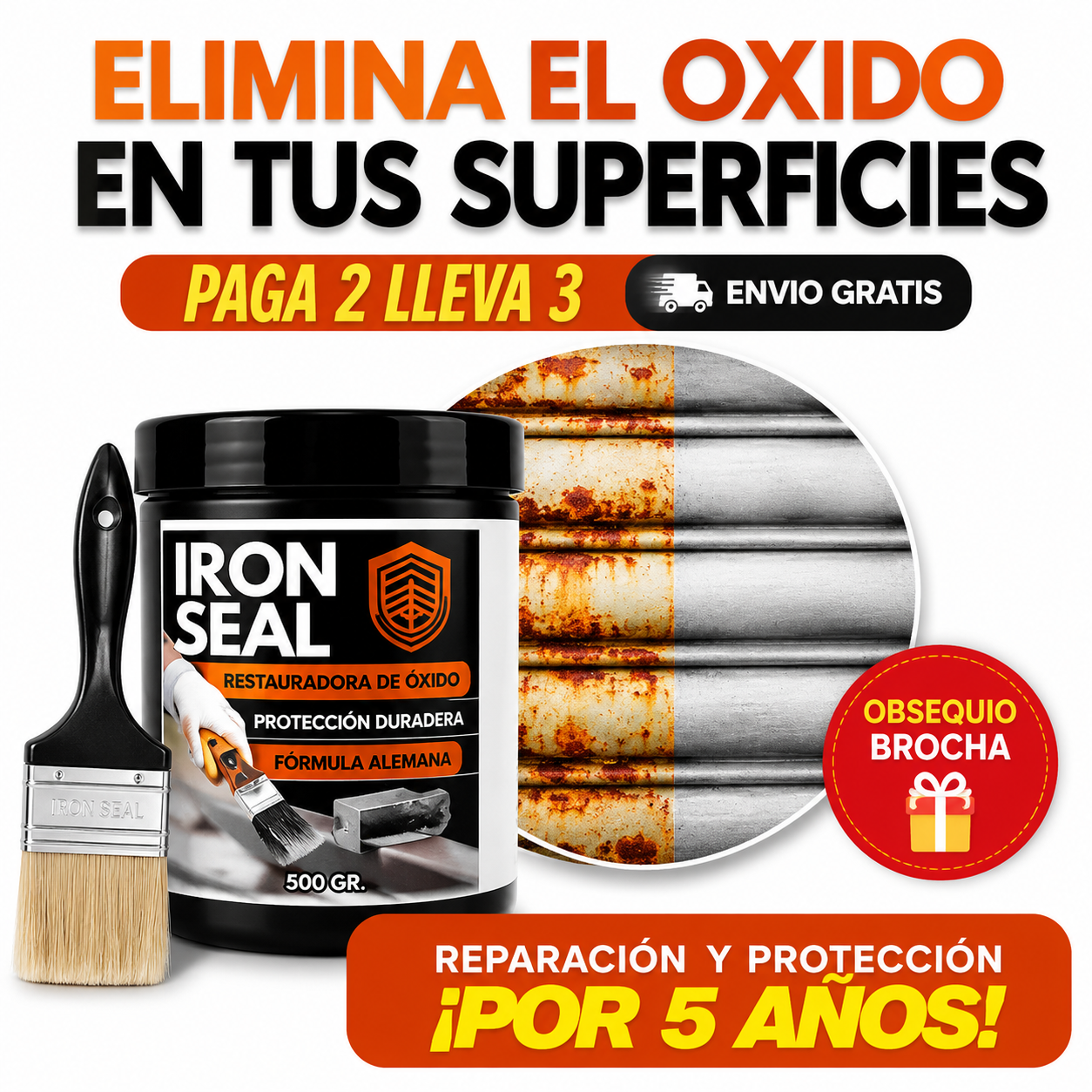 ⚡ OFERTA FLASH IRON SEAL ANTIOXIDO + OBSEQUIO 🎁