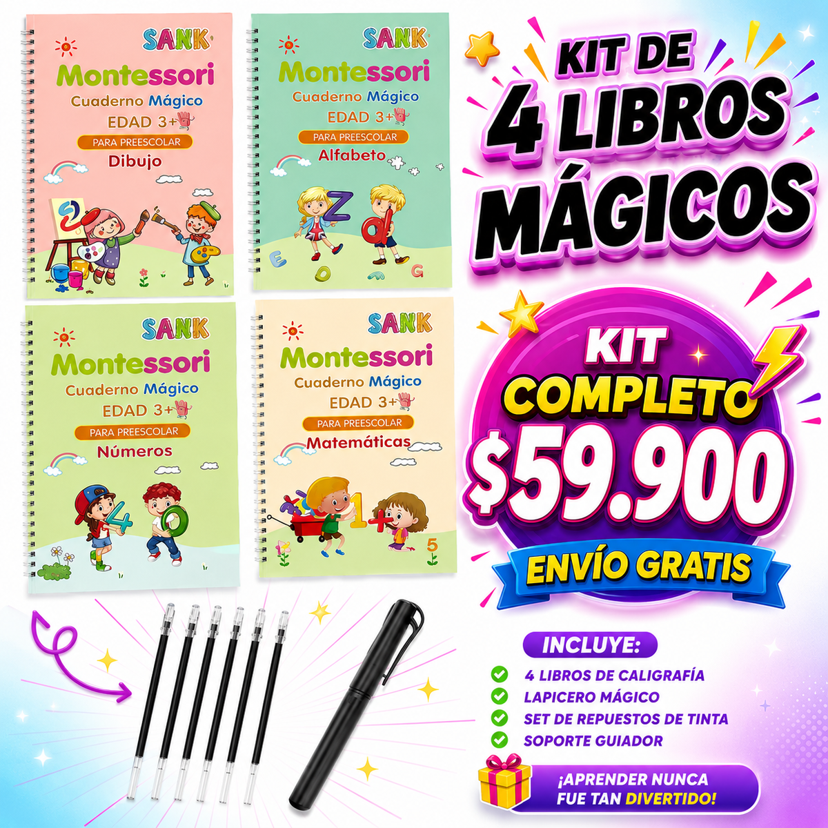 KITS MÁGICOS DE CALIGRAFÍA